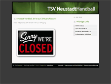 Tablet Screenshot of neustadt-handball.de